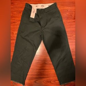 Dickies 874 cropped trousers in green